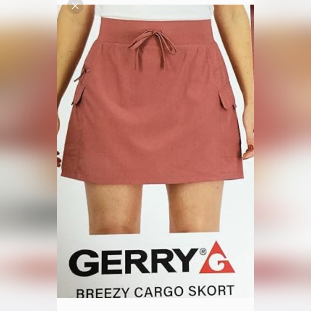 Gerry Dusty Rose Athetic Skirt With Shorts